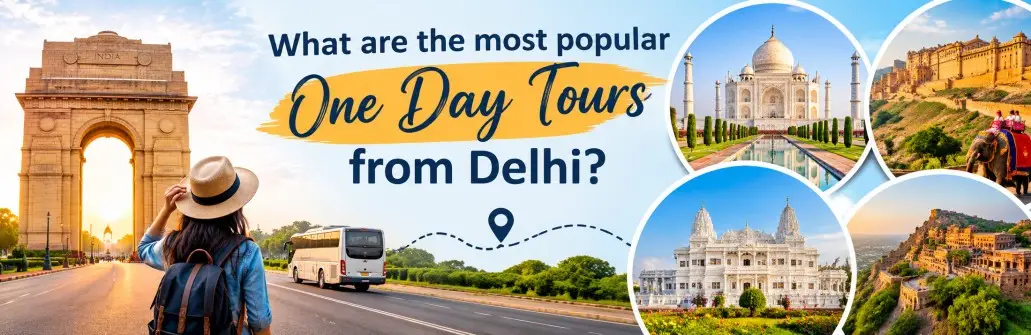 What are the most popular one day tours from delhi?